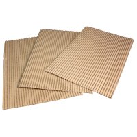 Wellpapp-Zuschnitt 380x250 mm einwellig braun | Offene...