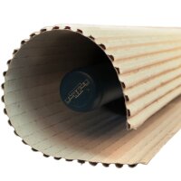 Wellpapp-Zuschnitt 380x250 mm einwellig braun | Offene Welle Bastelkarton & Packgut-Unterlage