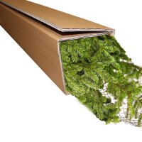 Endloswellpappe 225x225 mm zweiwellig braun | Zick-Zack Wellpappe
