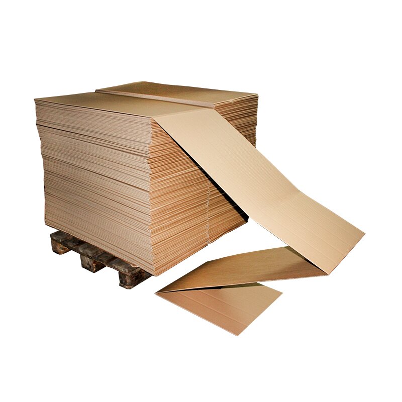 Continuous fanfold cardboard 100x100 mm einwellig brown | Continuous corrugated board packaging