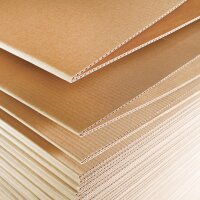 Endloswellpappe 100x100 mm einwellig braun | Zick-Zack...