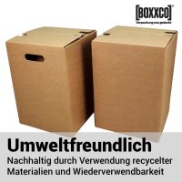 Papphocker 1-teilig braun | Stabile Sitzlösung I 300x300x420 mm