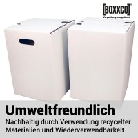 Papphocker 1-teilig weiß | Stabile Sitzlösung I 300x300x420 mm