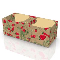 Korb Erdbeeren | Obstkorb aus Pappe | Pappschale für...
