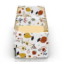 Basket fruit mix | corrugated fruit punnet | farm shop packaging | 1 kg | 259x109x89 mm