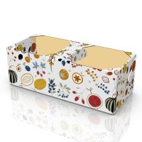 Basket fruit mix | corrugated fruit punnet | farm shop packaging | 1 kg | 259x109x89 mm