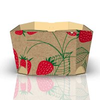 Schale Erdbeeren | 500 g | 157x92x58 mm