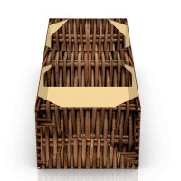 Korb Marché | Obst- und Gemüsekorb aus Pappe | Wellpappekorb | 2 kg | 333x131x89 mm