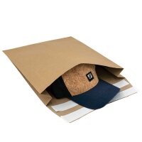 Paper mailing bag 350x250x-50 mm brown | Kraft paper...