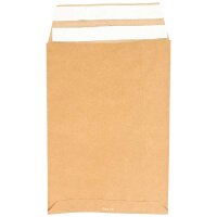 Papierversandtasche 350x250x-50 mm braun | Versandbeutel Kraftpapier stark