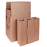 Flaschenversandkarton | 6 Flaschen 0,75 - 1 L | 310x215x376 mm