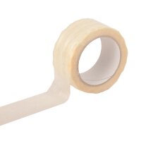 Fadenverstärktes PVC-Klebeband | Transparent | starke Haftung | Packband | 50 mm x 66 lfm
