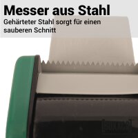 Handabroller für Klebeband | bis 50 mm Bandbreite | geräuscharmes Abrollen | Packbandabroller