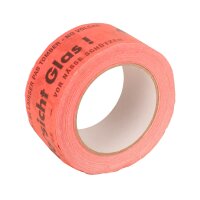 Papier-Klebeband Vorsicht Glas | Warnklebeband rot |...