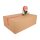 Papier-Klebeband Vorsicht Glas | Warnklebeband rot | Packband bedruckt | 50 mm x 50 lfm