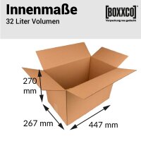 Cardboard box 447x267x270 mm single-wall | Shipping box
