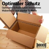 BOXXcool I 20 Liter I Faltkarton mit Wabeninlay als Kühlbox I Isolierverpackung I FEFCO 0201 | 407x227x230 mm