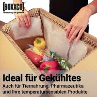BOXXcool I 20 Liter I Faltkarton mit Wabeninlay als Kühlbox I Isolierverpackung I FEFCO 0201 | 407x227x230 mm