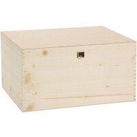 Holzkiste mit Klappdeckel | für 6 Flaschen Wein oder...