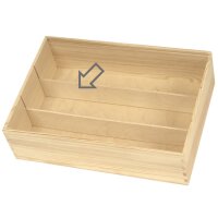 Holz-Trennsteg | für 2er 3er und 6er Holzkiste |...