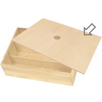 Holz-Einlegedeckel | für 6er Holzkiste |...