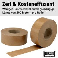 Nassklebeband unverstärkt | Papier-Packband braun |...