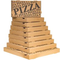 Pizzakarton XXL | Braun | 400x400x40 mm