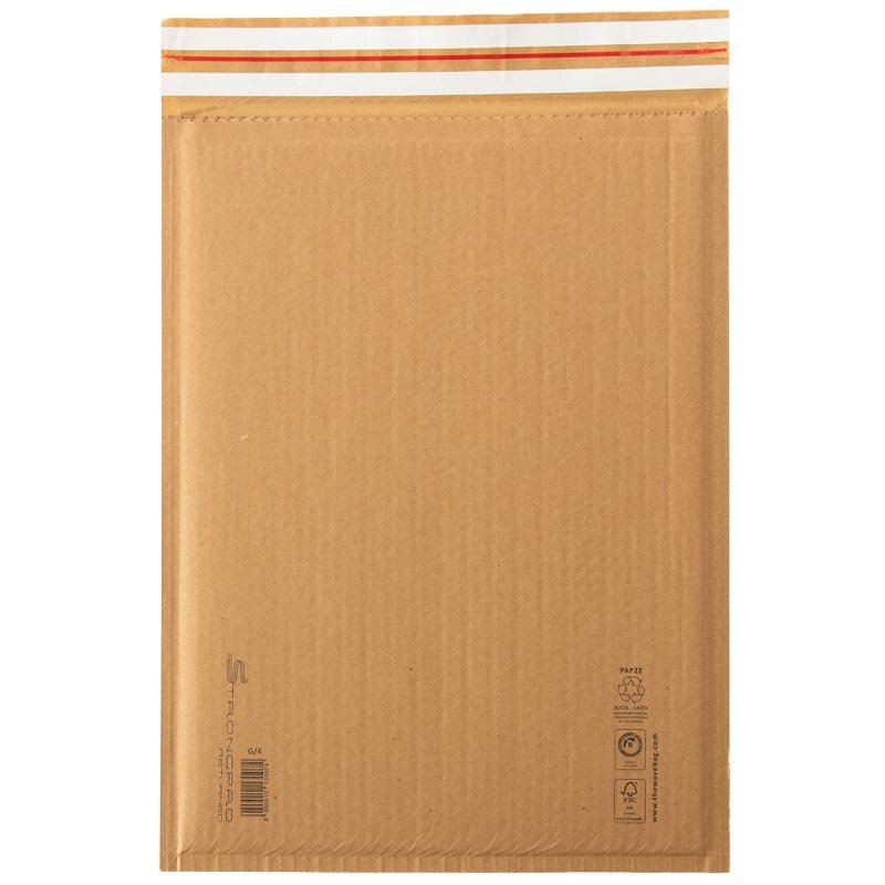 BOXXpaper Polsterversandtasche 220x330 mm braun Gr. F / Nr. 16 | Papierpolstertasche nachhaltig