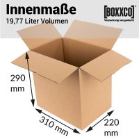Faltkarton 310x220x290 mm einwellig | Versandkarton (DIN...