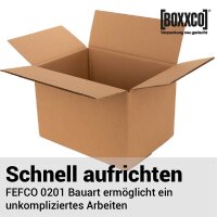 Faltkarton 430x310x280 mm zweiwellig braun (DIN A3) | Versandkarton nach FEFCO 0201