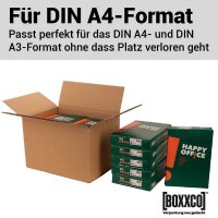 Faltkarton 430x310x280 mm zweiwellig braun (DIN A3) | Versandkarton nach FEFCO 0201
