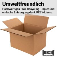 Faltkarton 430x310x280 mm zweiwellig braun (DIN A3) | Versandkarton nach FEFCO 0201
