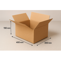 Cardboard box 400x300x190 mm double-wall | Shipping box
