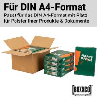 Faltkarton 350x300x160-220 mm einwellig | Versandkarton mit Höhenriller