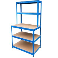 Metall Schwerlastregal Blau 1800x1000x600 + 300 mm - 5...