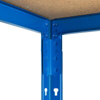 Metall Schwerlastregal Blau 1800x1000x600 + 300 mm - 5 Böden