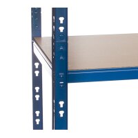 Metall Schwerlastregal Blau 2200x900x450 mm - 5 Böden