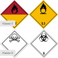 Dangerous goods labels | pieces