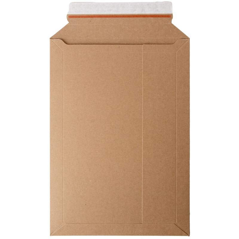 Solid board mailer 250x353x-50 mm brown (DN A4+) | Reinforced rigid envelope anti-bend