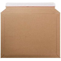 Versandtasche Vollpappe 353x250x-50 mm braun (DN A4+)...