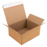 Automatic bottom box 160x130x70 mm single wall | Crash-lock carton with self-sealing tape