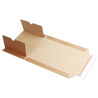 Wickelverpackung 245x165x20-70 mm braun | Buchverpackung...
