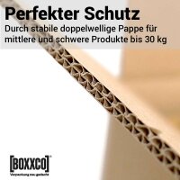 Faltkarton 450x350x200-300 mm zweiwellig | Versandkarton mit Höhenriller