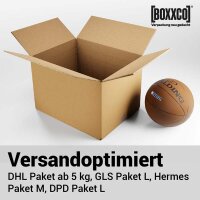 Faltkarton 450x350x200-300 mm zweiwellig | Versandkarton mit Höhenriller