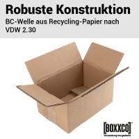 Cardboard box 285x190x140 mm double wall brown | Shipping...