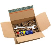 BOXXfill Protective Chips I 2,25 kg I approx. 120 Liters I Shock-Absorbing Packaging I Nature