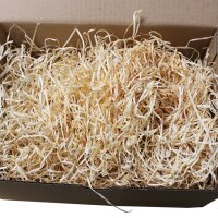 Natürliche Holzwolle Kiefer-Fichte | Füllmaterial ökologisch | Polstermaterial für Geschenkkorb