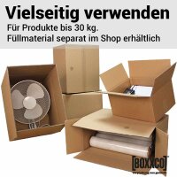 Cardboard box 250x200x150 mm double-wall | Shipping box I FEFCO 0201