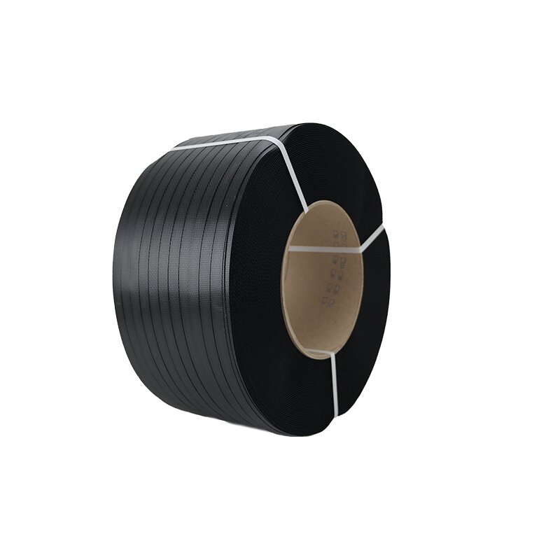 PP-Umreifungsband Kern 200 mm | Polypropylen-Band reißfest | Verpackungsband schwarz | 9x0,55 mm | 4000 m