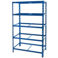 Metall Schwerlastregal Blau 1800x1000x300 mm - 5 Böden